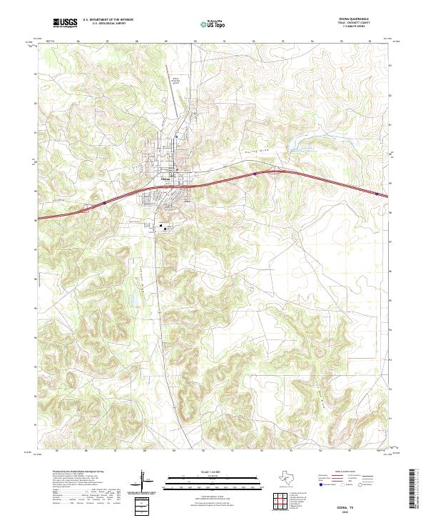 USGS Topographic Map – Ozona