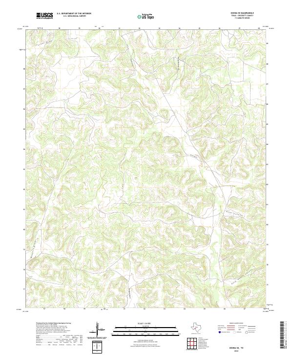 USGS Topographic Map – Ozona SE