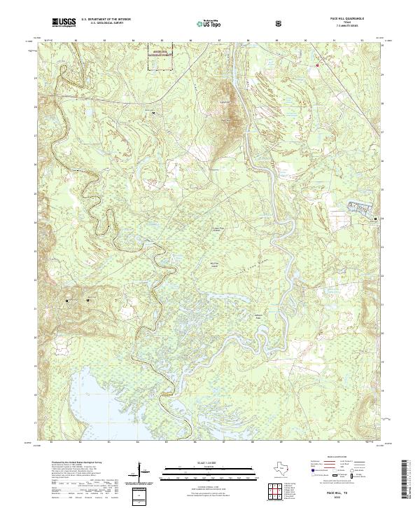 USGS Topographic Map – Pace Hill