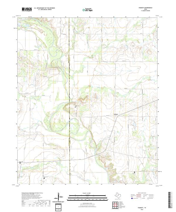 USGS Topographic Map – Padgett