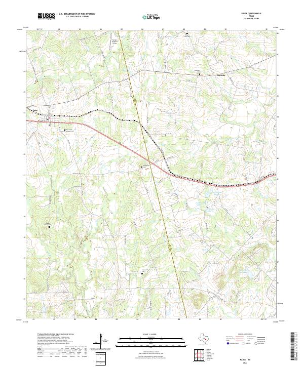 USGS Topographic Map – Paige