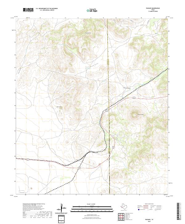 USGS Topographic Map – Paisano