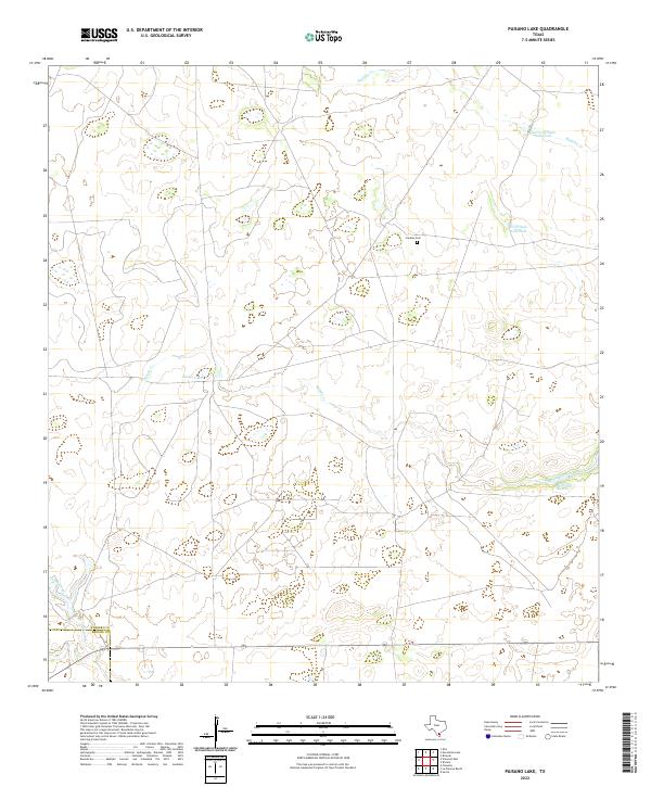 USGS Topographic Map – Paisano Lake