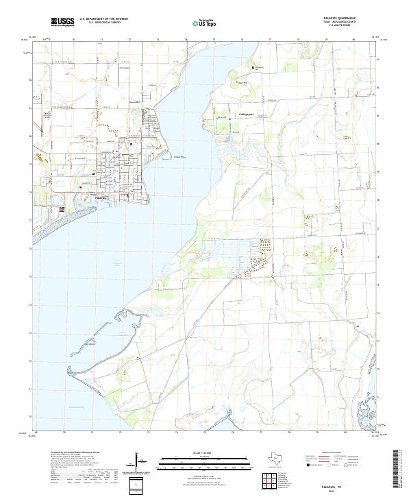 USGS Topographic Map – Palacios