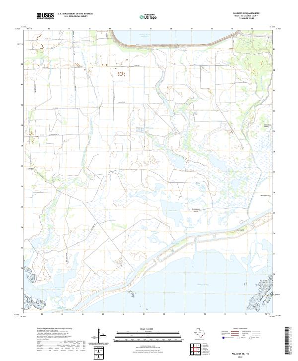 USGS Topographic Map – Palacios NE
