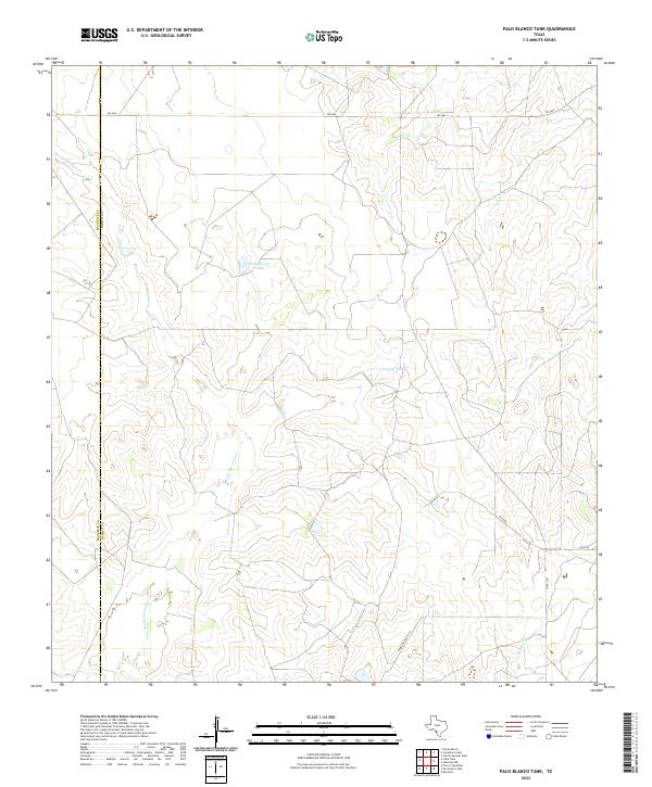 USGS Topographic Map – Palo Blanco Tank