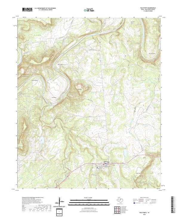 USGS Topographic Map – Palo Pinto