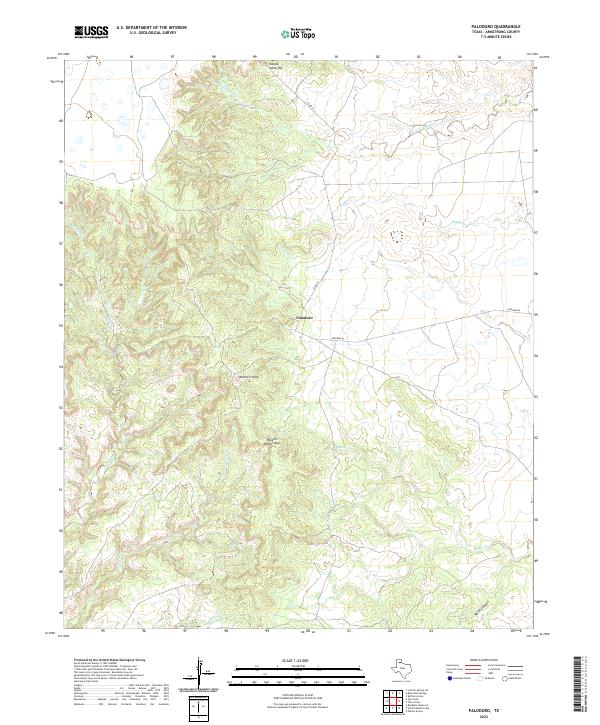 USGS Topographic Map – Paloduro