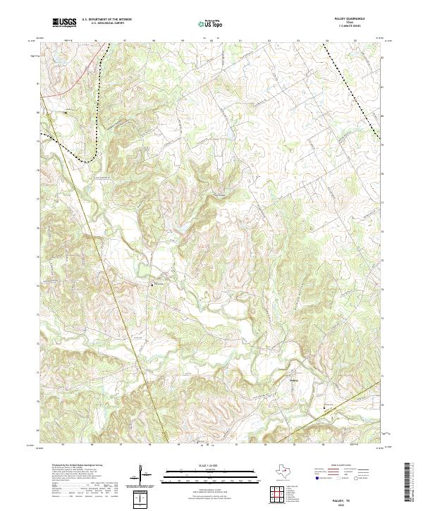 USGS Topographic Map – Paluxy