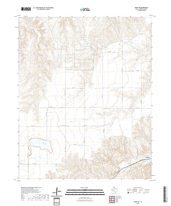 USGS Topographic Map – Pampa NE