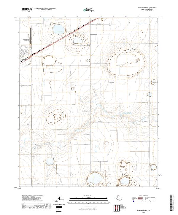 USGS Topographic Map – Panhandle East