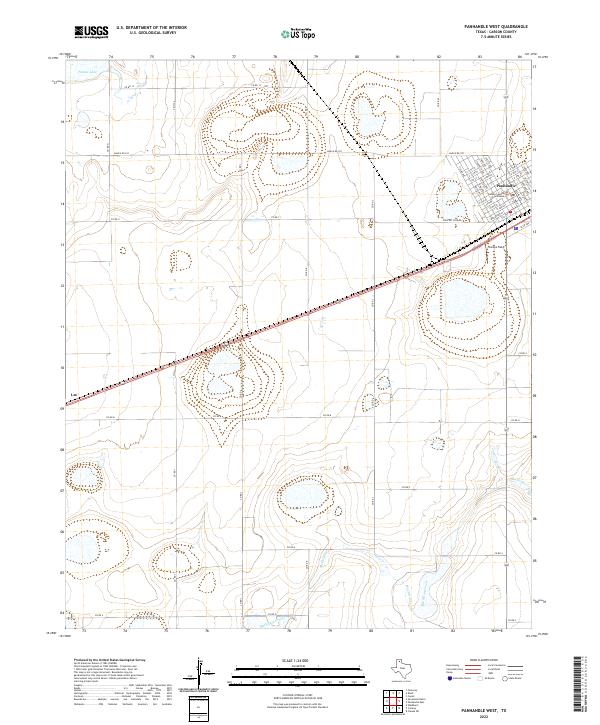 USGS Topographic Map – Panhandle West