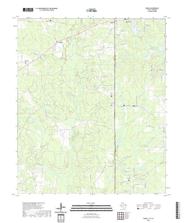 USGS Topographic Map – Panola