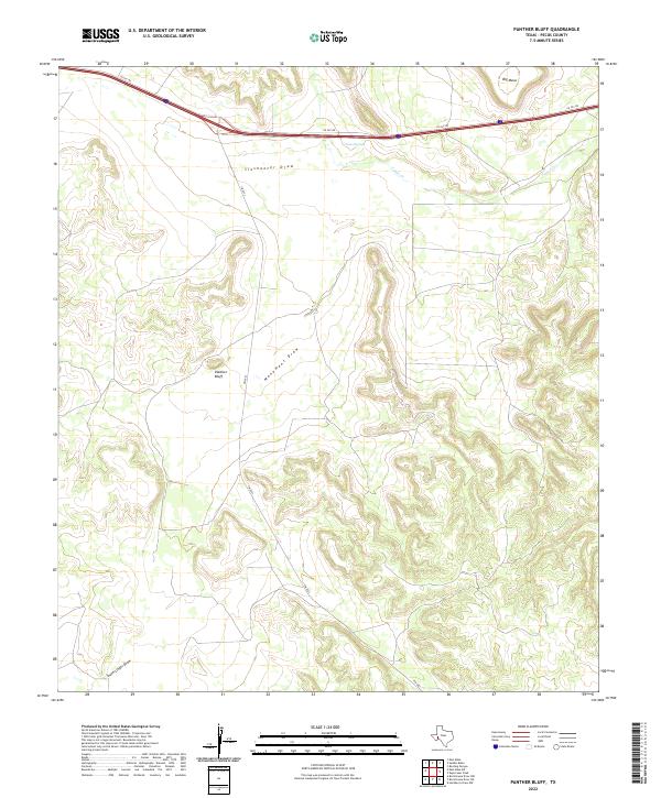 USGS Topographic Map – Panther Bluff
