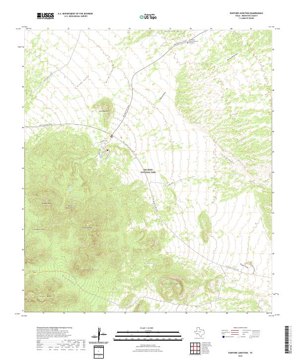 USGS Topographic Map – Panther Junction