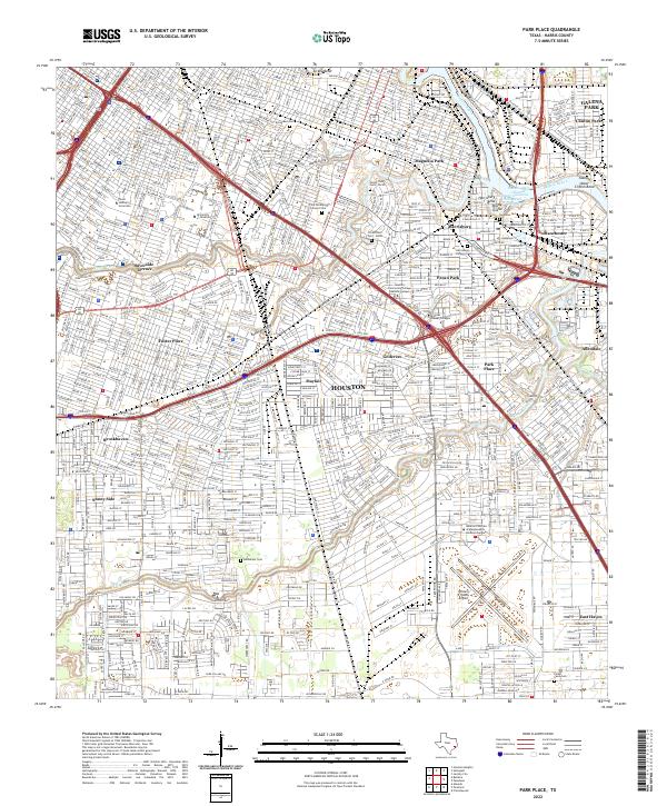 USGS Topographic Map – Park Place