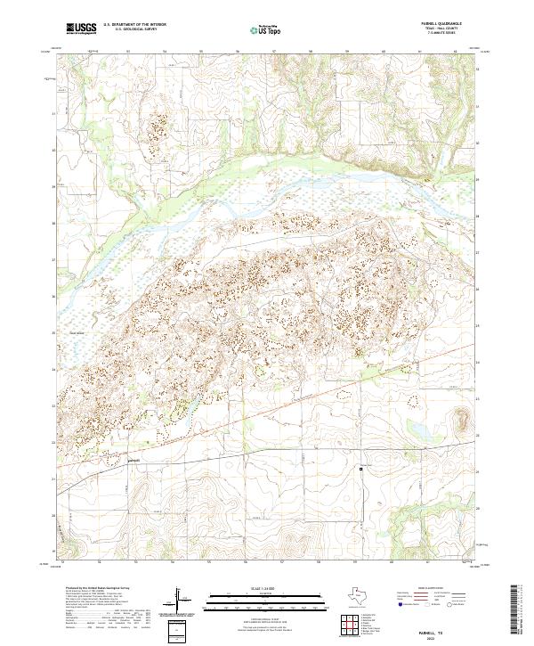 USGS Topographic Map – Parnell