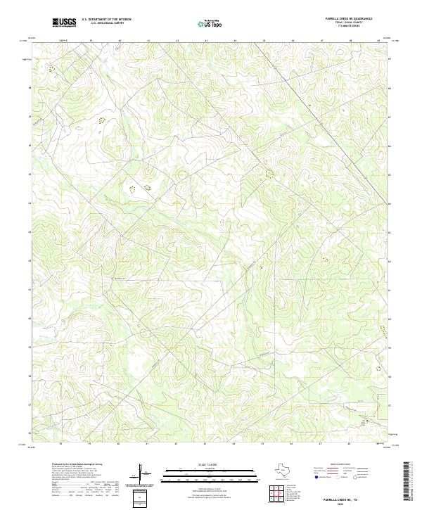 USGS Topographic Map – Parrilla Creek NE