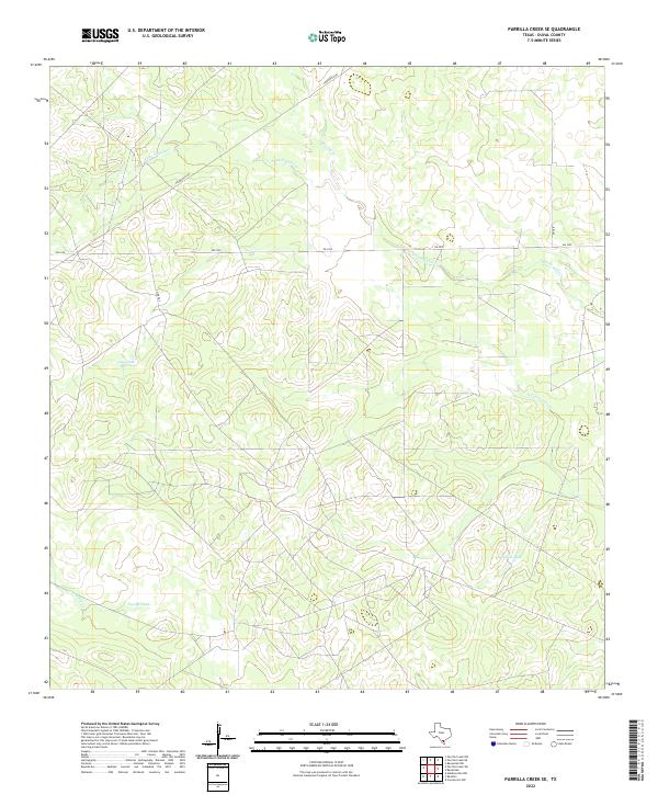 USGS Topographic Map – Parrilla Creek SE