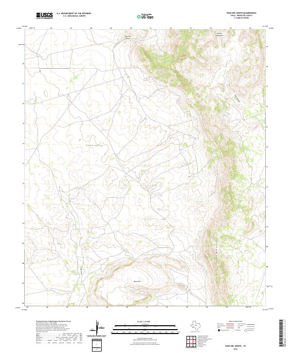 USGS Topographic Map – Paso Del Norte