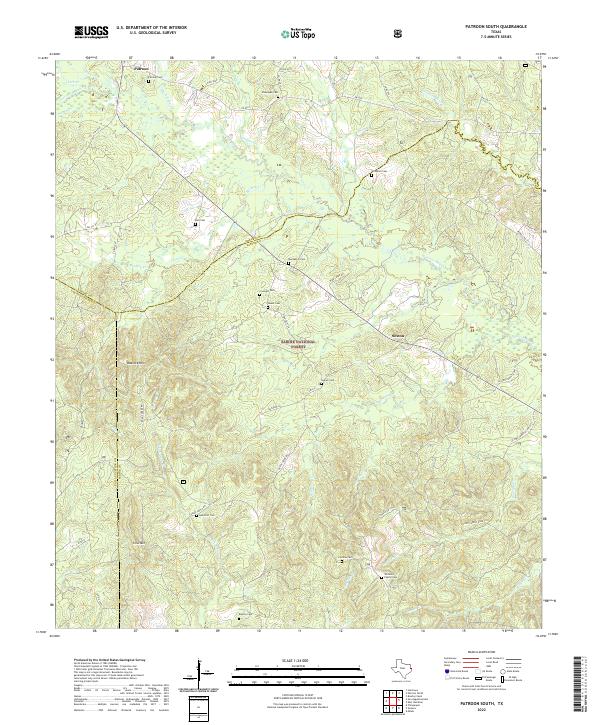 USGS Topographic Map – Patroon South