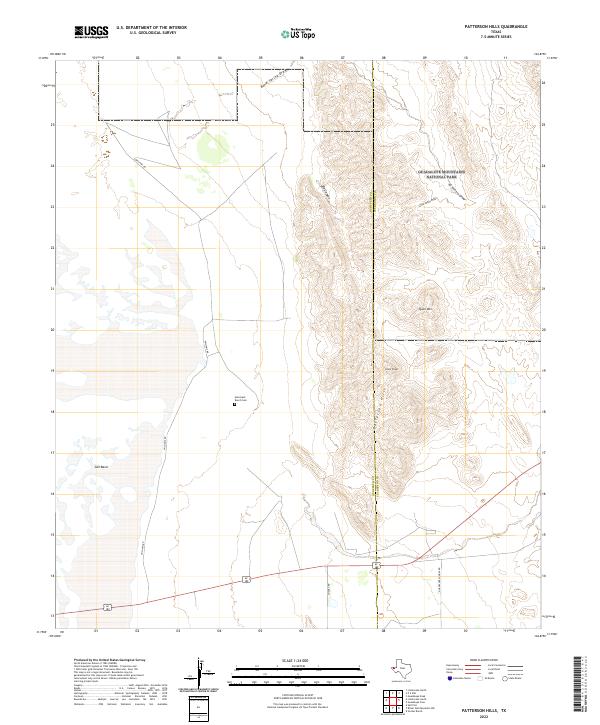 USGS Topographic Map – Patterson Hills