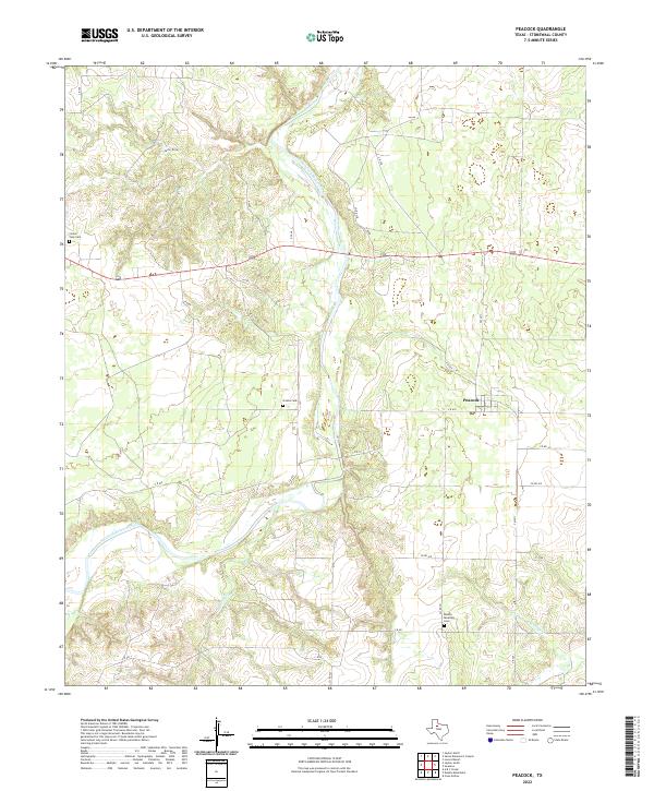 USGS Topographic Map – Peacock