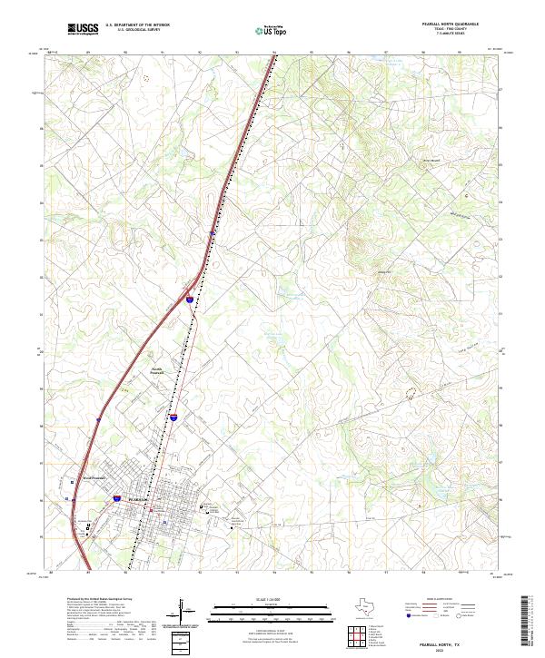 USGS Topographic Map – Pearsall North