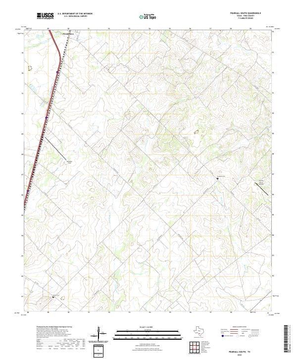 USGS Topographic Map – Pearsall South