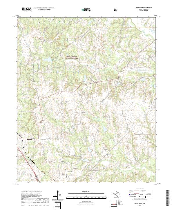 USGS Topographic Map – Pecan Creek