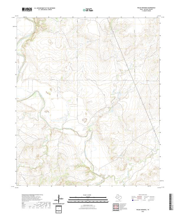 USGS Topographic Map – Pecan Crossing