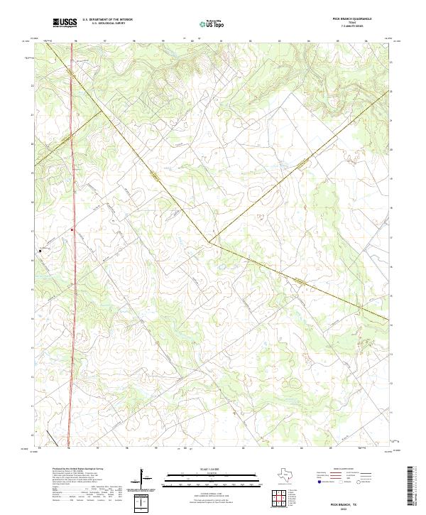 USGS Topographic Map – Peck Branch