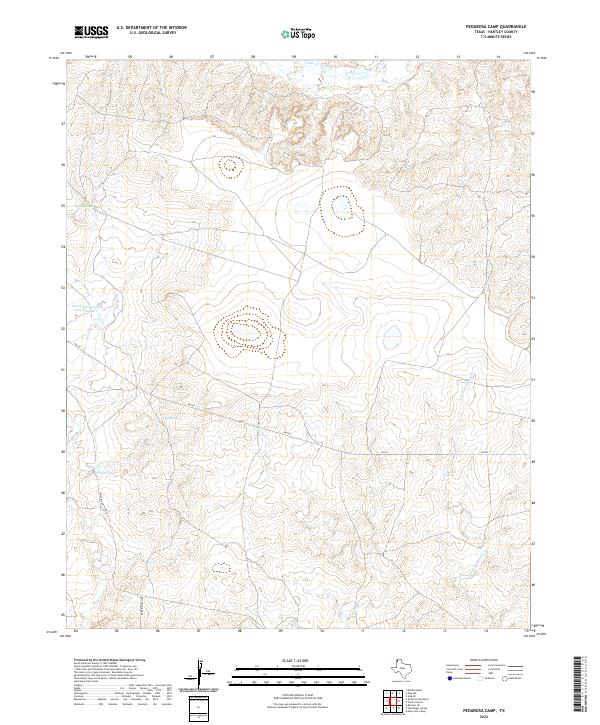 USGS Topographic Map – Pedarosa Camp