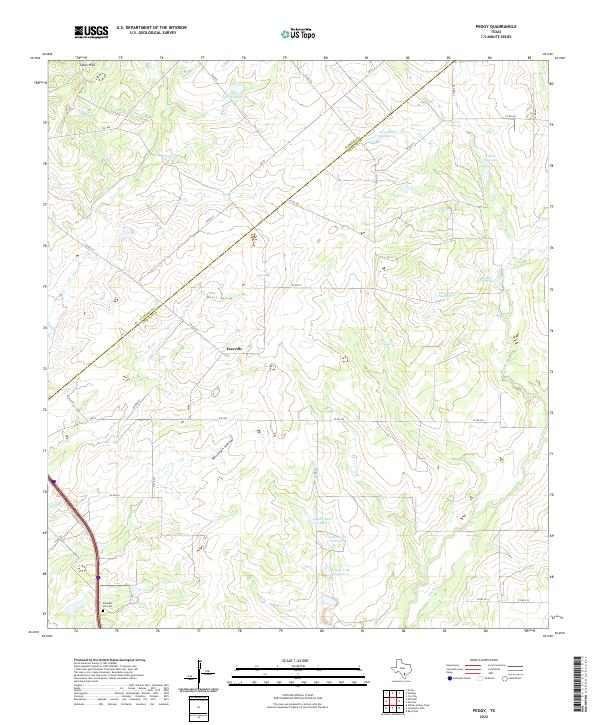 USGS Topographic Map – Peggy