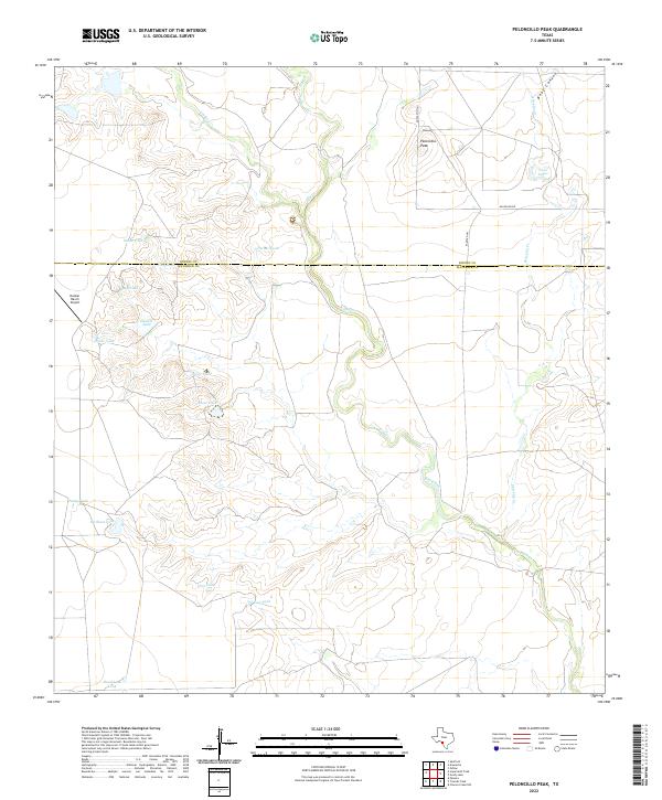 USGS Topographic Map – Peloncillo Peak