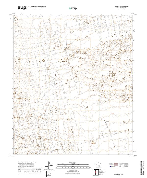 USGS Topographic Map – Penwell SE