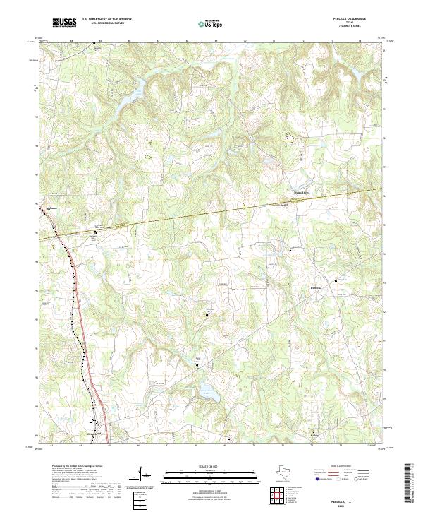 USGS Topographic Map – Percilla