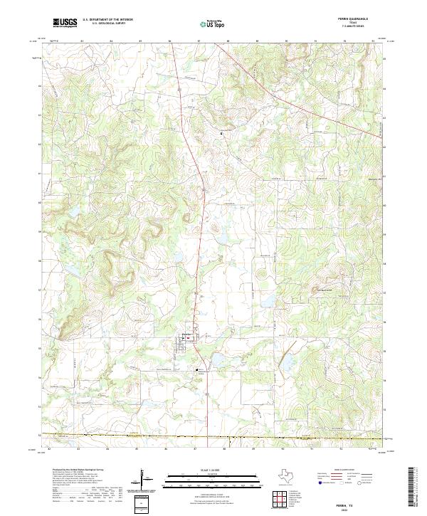 USGS Topographic Map – Perrin