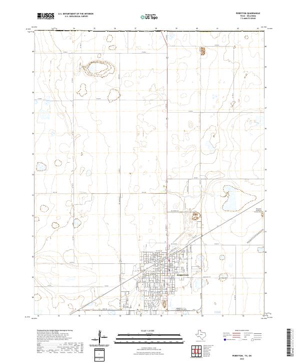 USGS Topographic Map – Perryton