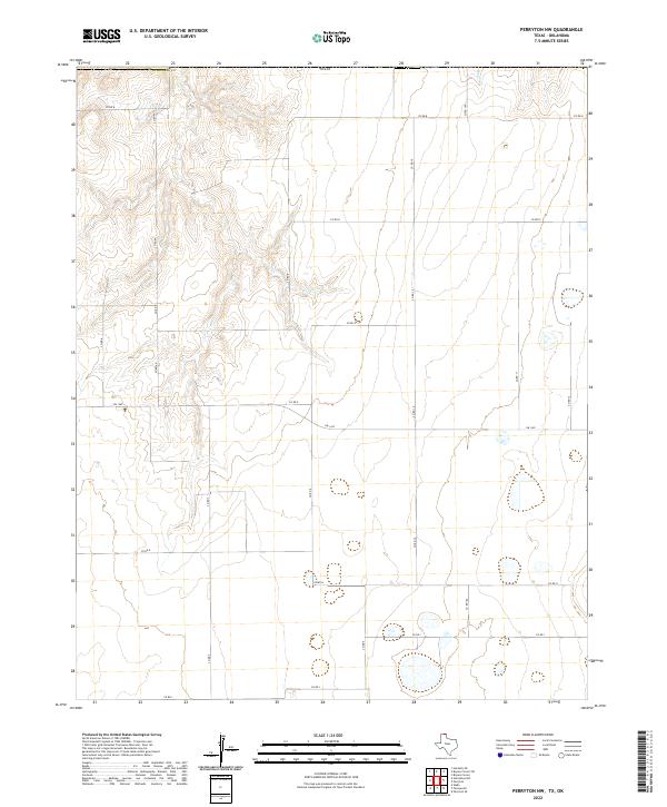 2022 Map of Perryton NW, 2022 Print