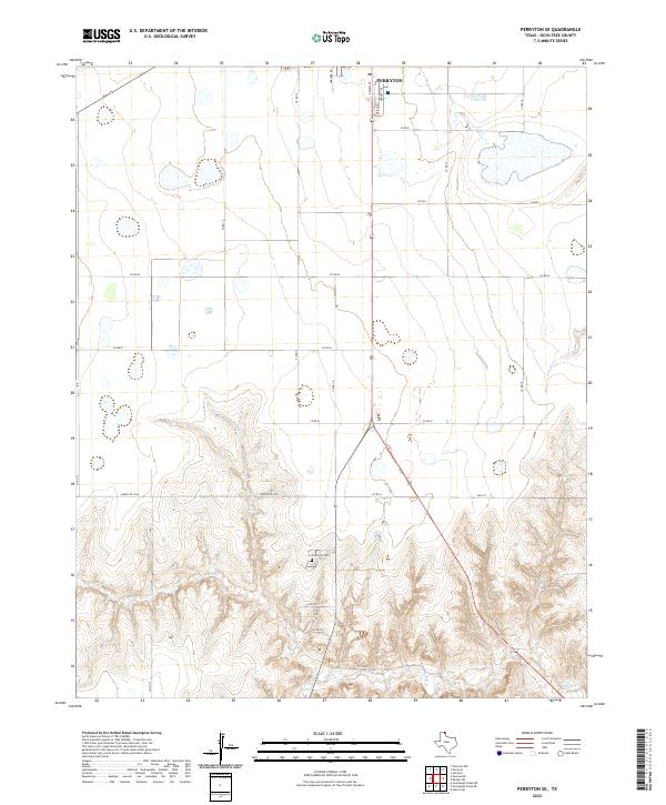 USGS Topographic Map – Perryton SE