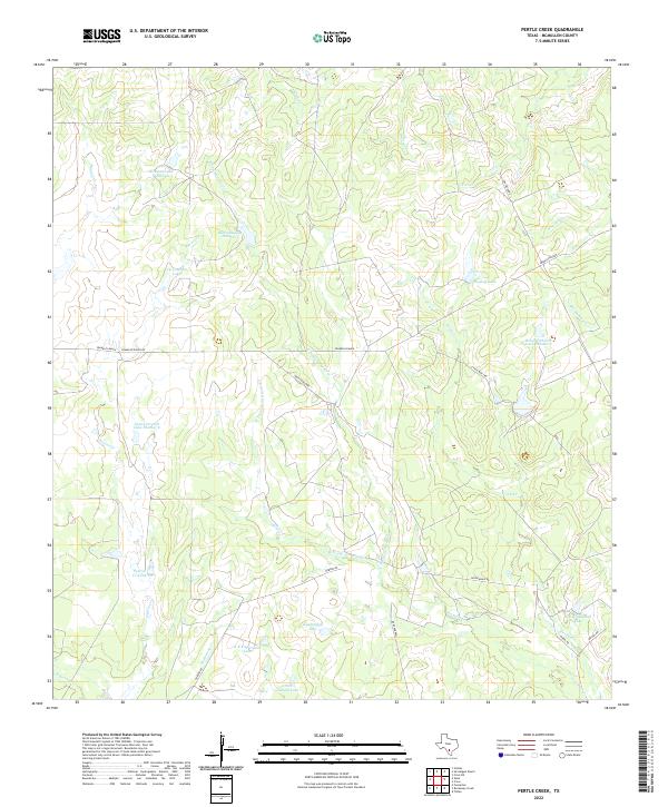 USGS Topographic Map – Pertle Creek