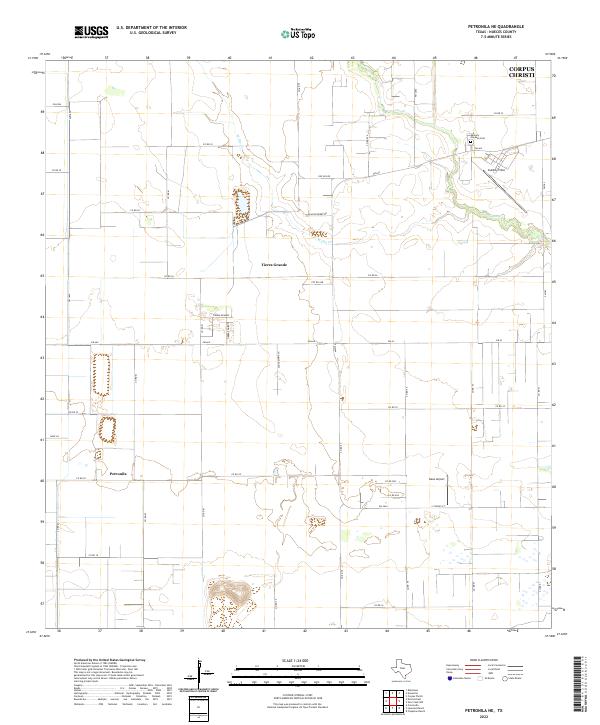 USGS Topographic Map – Petronila NE