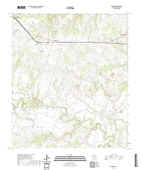 USGS Topographic Map – Pettibone
