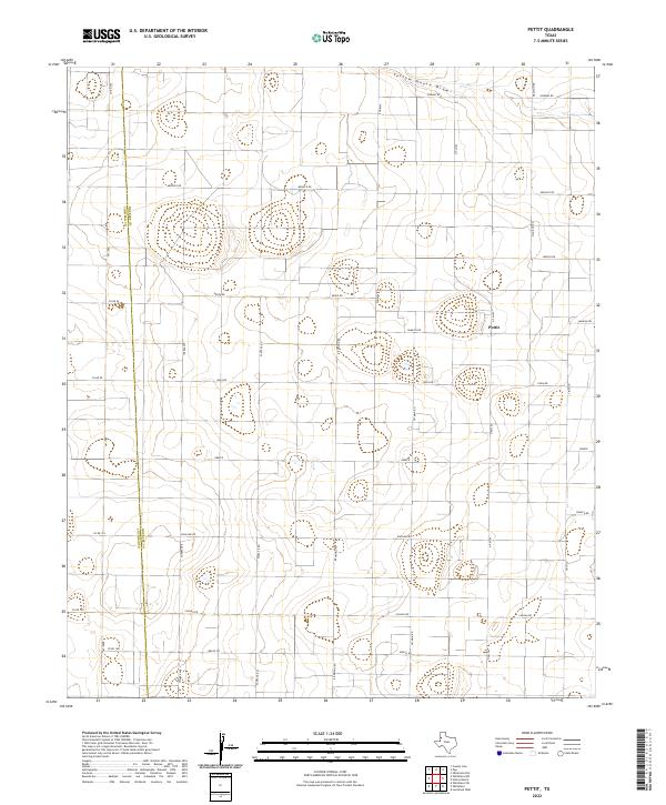 USGS Topographic Map – Pettit
