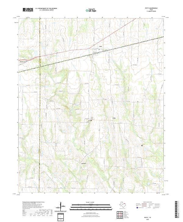 USGS Topographic Map – Petty