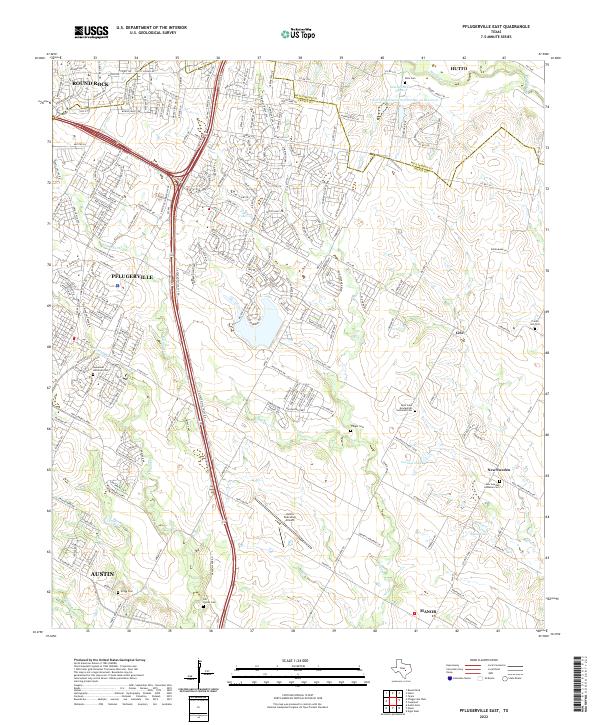 USGS Topographic Map – Pflugerville East