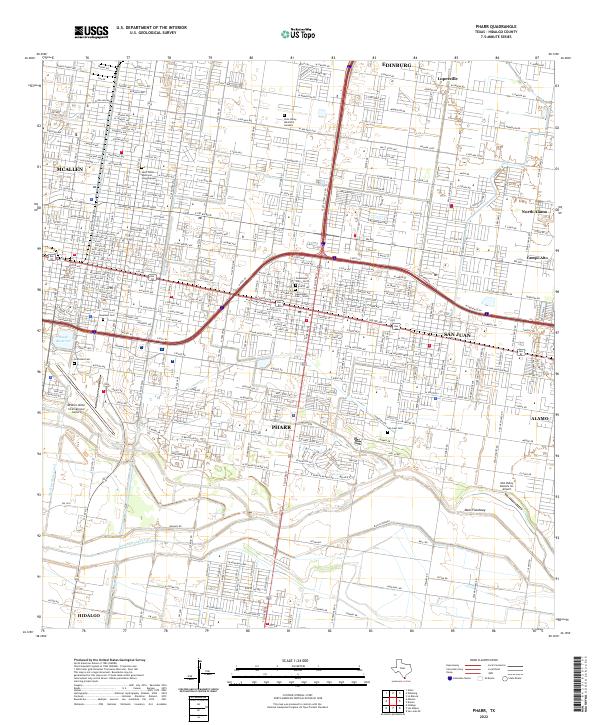 USGS Topographic Map – Pharr