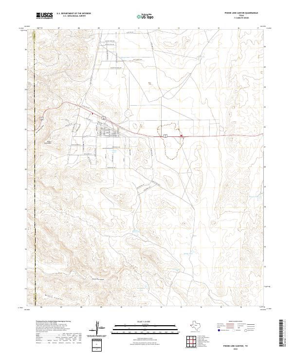 USGS Topographic Map – Phone Line Canyon