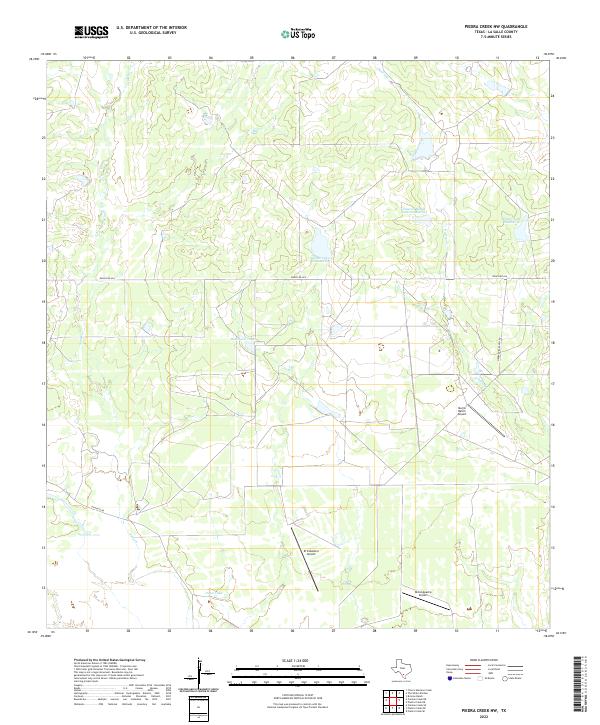 USGS Topographic Map – Piedra Creek NW